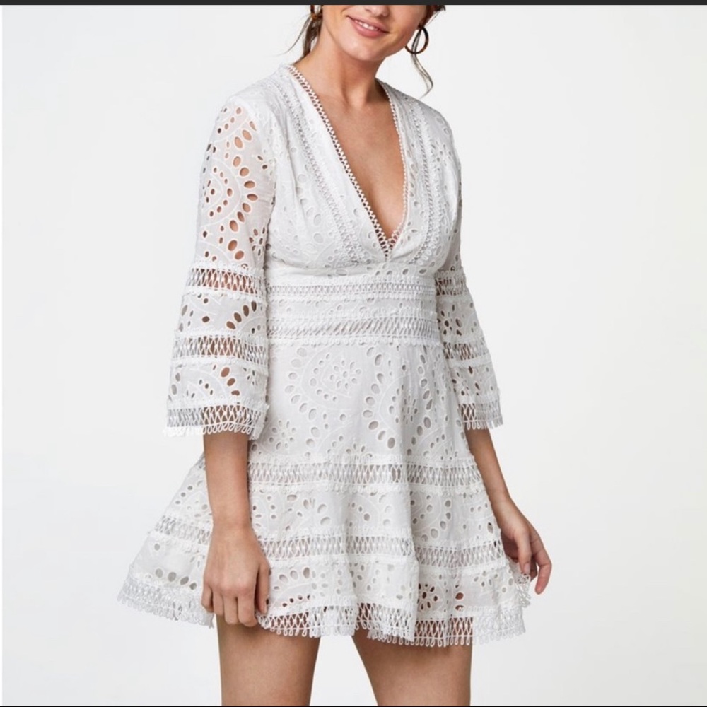 NWT OPT white dress size large